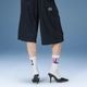 X-GIRL  | SIDE LOGO FACE RIBBED SOCKS��105262054007��