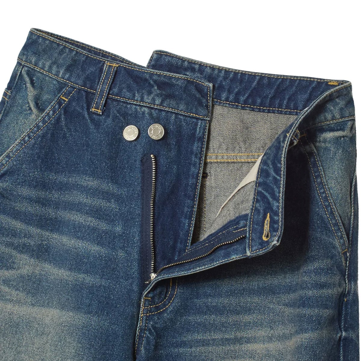 X-GIRL | EMBLEM POCKET ASYMMETRIC WAIST DENIM PANTS��105263031007��