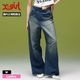 X-GIRL | EMBLEM POCKET ASYMMETRIC WAIST DENIM PANTS��105263031007��