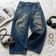 X-GIRL | EMBLEM POCKET ASYMMETRIC WAIST DENIM PANTS��105263031007��