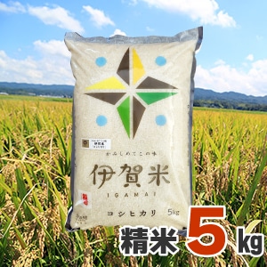 令和6年産伊賀米コシヒカリ 精米5kg