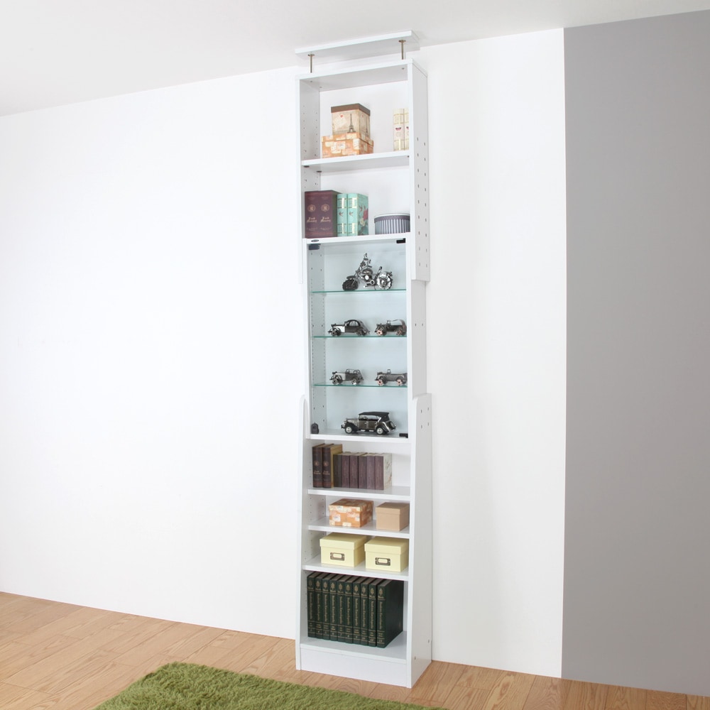 天井つっぱりコレクションラック 幅55cm×奥行29cm -サブカルラック