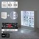 �� ���� �� LED�ʥۥ磻�ȡ˥��å� �ۥ��쥯������å� �磻�� ���������� ������ ��83cm�߱���39cm -�ե����奢��å� �� ������- ��CR-TH8339EL��