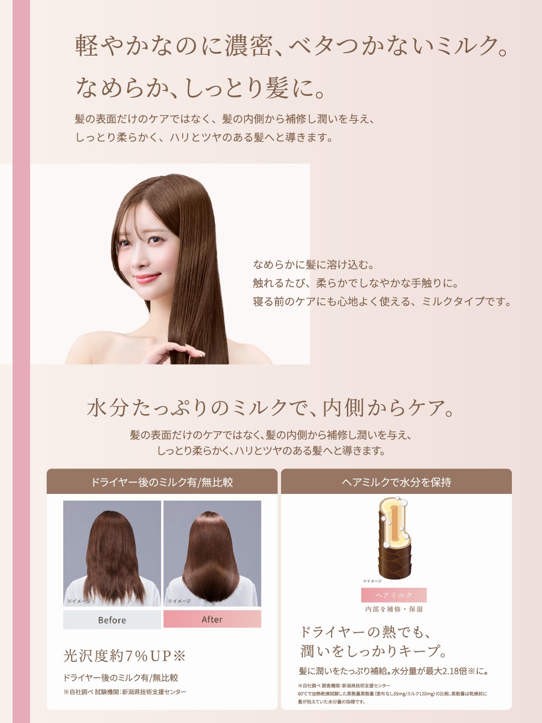 KINUJO Silk drop milk [ヘアミルク](CDK01)