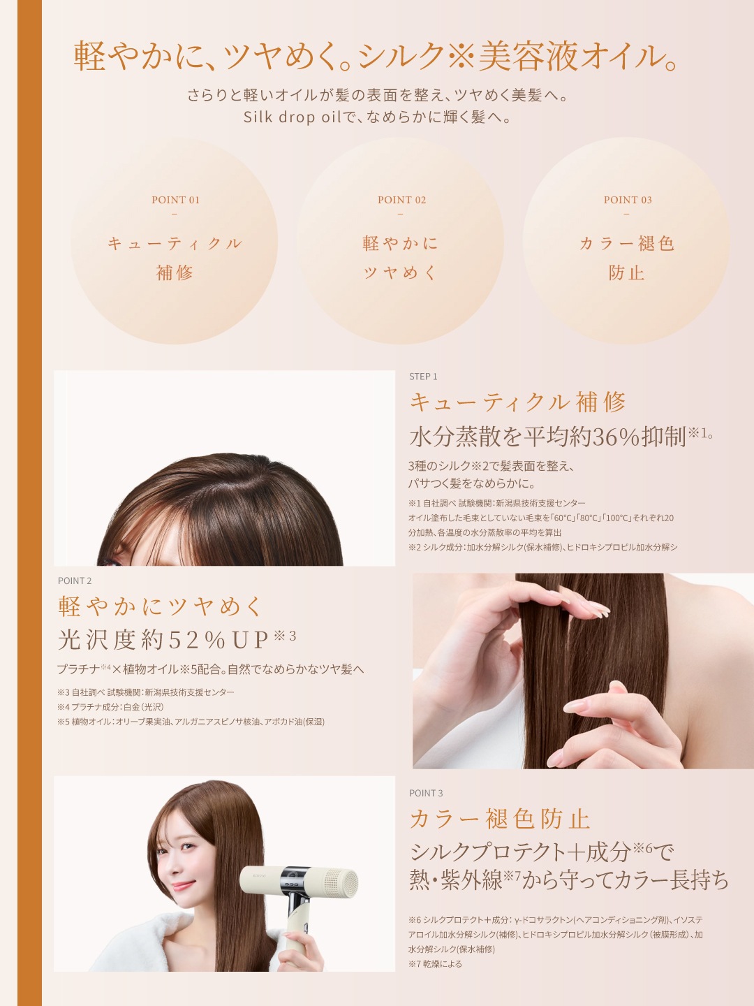 KINUJO Silk drop oil [トリートメントオイル](CDL01)