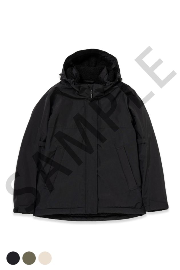 17AW リバーシブルジャガードパッチワークモッズコート〈ブラック〉 17AW リバーシブルジャガードパッチワークモッズコート〈ブラック〉