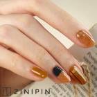 ジニピン ZINIPIN サンドベージュブラック KA00439|貼るだけハンドネイル