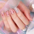 ジニピン ZINIPIN シルバーラメカラフルスター KA00364|貼るだけハンドネイル