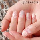 ジニピン ZINIPIN ホワイトドットパールシュガー KA00318|貼るだけハンドネイル