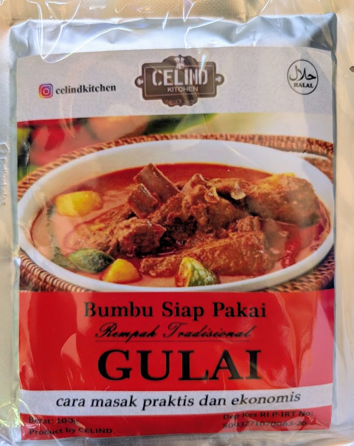 インドネシア伝統的な調味料GULAI（グライ）