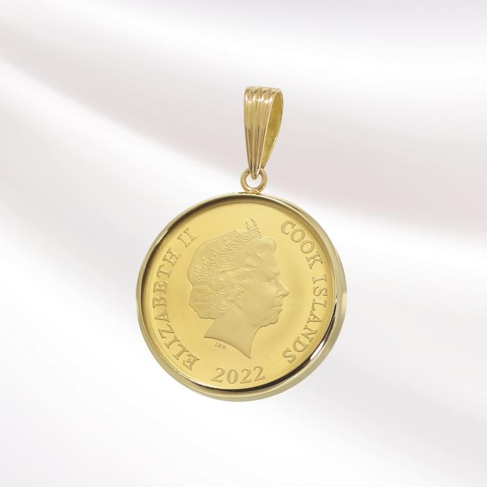 【ラスト1】10K Yellow Gold マリア コイン チャーム ネックレス 7_000000000232.jpg?1699604539