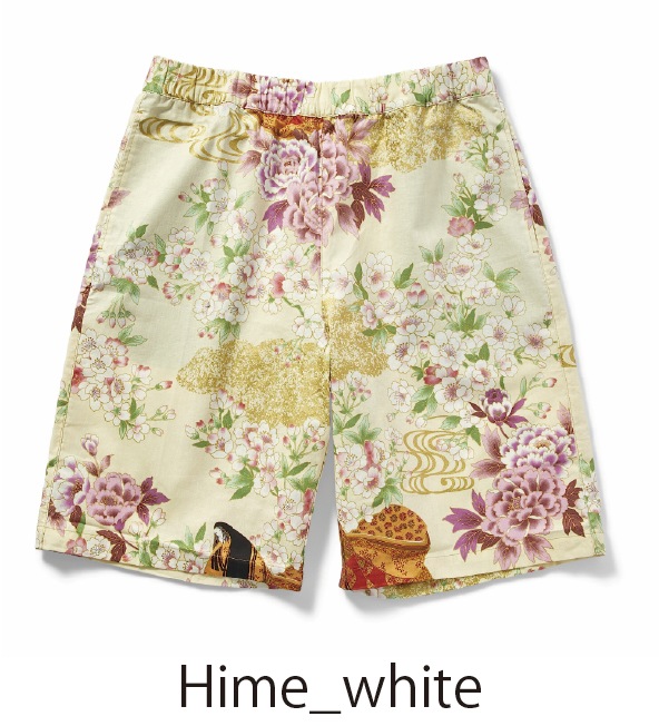 和柄ハーフパンツ