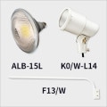 K0/W-L14 + F13/W + ALB-15L || LED������饤�ȥ��å� ����ŵ�+ALBLED ��K���������ץۥ�� ��������ե����� ��+�ڥ����� 965mm��+��LED���� �ŵ忧 ��������(15W) �ӡ����160�١�E26���� AC100/200V �ۥ磻�ȡ�����Բġ�ľ���Τߡ�[nd+ak]