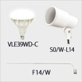 VLE39WD-C + S0/W-L14 + F14/W || LED������饤�ȥ��å�(�ۥ磻��) �˥å���ϡ��ɥ�����+����ŵ���LED���ס��Х饹�ȥ쥹������300W���� E39���� ����120����(5700��)��+��E39�����ѥۥ����+�ڿ���L��������(980��1480mm)�ۡ�����ԲĎ�ľ���Τߡ�[ud+nd]
