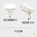 VLE26WD-C + K0/W-L14 + F13/W || LED饤ȥå(ۥ磻) ˥åϡɥ+ŵLEDסХ饹ȥ쥹160W E26 120(5700)+E26ѥۥ+L(965mm)ۡԲĎľΤߡ[ud+nd]