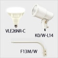 VLE26NR-C + K0/W-L14 + F13M/W || LED饤ȥå(ۥ磻) ˥åϡɥ+ŵ LEDסХ饹ȥ쥹160W E26 40 (5700) + E26ѥۥ + L(465mm) [ud+nd]
