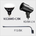 VLE26WD-C/BK + K0/BK-L14 + F13/BK || LED饤ȥå(֥å) ˥åϡɥ+ŵLEDסХ饹ȥ쥹160W E26 120(5700)+E26ѥۥ+L(965mm)ۡԲĎľΤߡ[ud+nd]