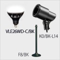 VLE26WD-C/BK + K0/BK-L14 + F8/BK || LED���ס���¥��å�(�֥�å�) �˥å���ϡ��ɥ�����+����ŵ� ��LED���ס��Х饹�ȥ쥹������160W���� E26���� ����120�� ��(5700��)�� + ��E26�����ѥۥ���� + �ڥե��(293mm)�� [ud+nd]