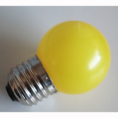 マルQ-黄色 E26 LEDサイン球＜1箱＝10個入り＞|| φ45mmLEDサイン球