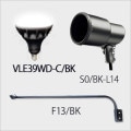 VLE39WD-C/BK + S0/BK-L14 + F13/BK || LED������饤�ȥ��å�(�֥�å�) �˥å���ϡ��ɥ�����+����ŵ���LED���ס��Х饹�ȥ쥹������300W���� E39���� ����120����(5700��)��+��E39�����ѥۥ����+��L��������(965mm)�ۡ�����ԲĎ�ľ���Τߡ�[ud+nd]