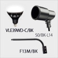 VLE39WD-C/BK + S0/BK-L14 + F13M/BK || LED������饤�ȥ��å�(�֥�å�) �˥å���ϡ��ɥ�����+����ŵ� ��LED���ס��Х饹�ȥ쥹������300W���� E39���� ����120�� ��(5700��)�� + ��E39�����ѥۥ���� + ��L��������(465mm)�� [ud+nd]