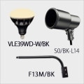 VLE39WD-W/BK + S0/BK-L14 + F13M/BK || LED������饤�ȥ��å�(�֥�å�) �˥å���ϡ��ɥ�����+����ŵ� ��LED���ס��Х饹�ȥ쥹������300W���� E39���� ����120�� �ŵ忧(2700K)�� + ��E39�����ѥۥ���� + ��L��������(465mm)�� [ud+nd]