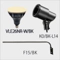 VLE26NR-W/BK + K0/BK-L14 + F15/BK || LED������饤�ȥ��å�(�֥�å�) �˥å���ϡ��ɥ�����+����ŵ���LED���ס��Х饹�ȥ쥹������160W���� E26���� ����40���ŵ忧(2700K)��+��E26�����ѥۥ����+��L��������(800mm)�ۡ�����ԲĎ�ľ���Τߡ�[ud+nd]