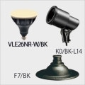 VLE26NR-W/BK + K0/BK-L14 + F7/BK || LED���ס���¥��å�(�֥�å�) �˥å���ϡ��ɥ�����+����ŵ� ��LED���ס��Х饹�ȥ쥹������160W���� E26���� ����40�� �ŵ忧(2700K)�� + ��E26�����ѥۥ���� + �ڥե��(25mm)�� [ud+nd]