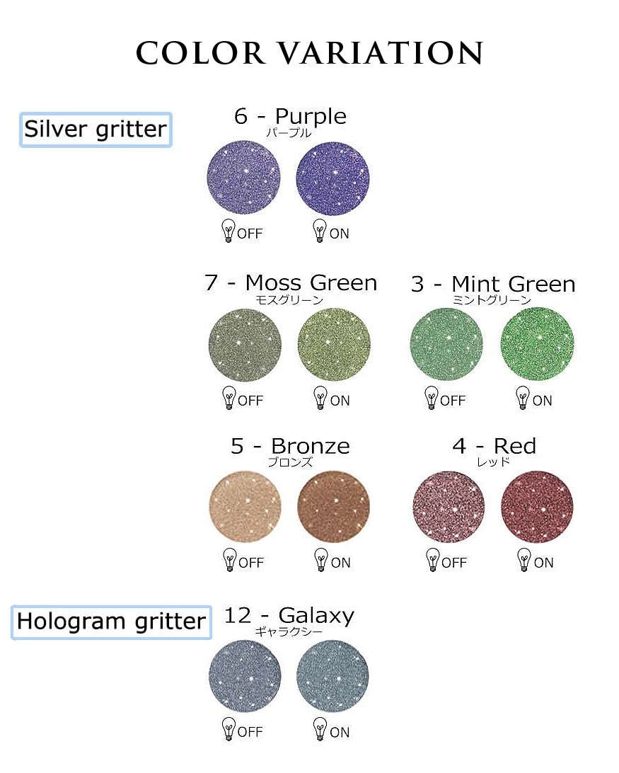フラッシュパウダー フラッシュグリッター 反射パウダー ラメ グリッター ジェルネイル ネイルアート