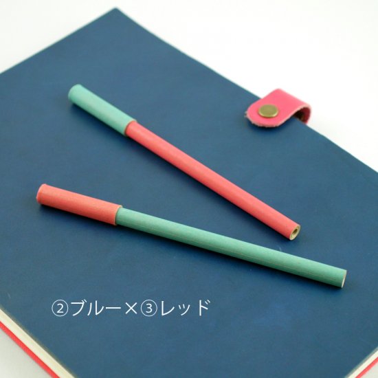 紙ペン　キャップ式ボールペン　２本セット