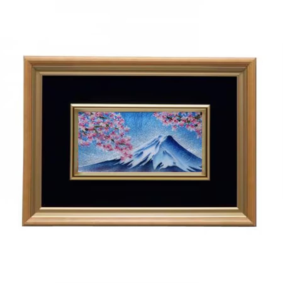 七宝焼き 額 612 青富士桜 | 額 | 伝統工芸品・和風記念品 通販