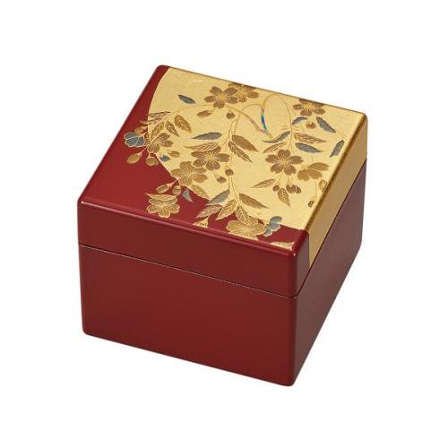 山中漆器 姫小箱（鏡付）さくら | アクセサリーBOX | 伝統工芸品