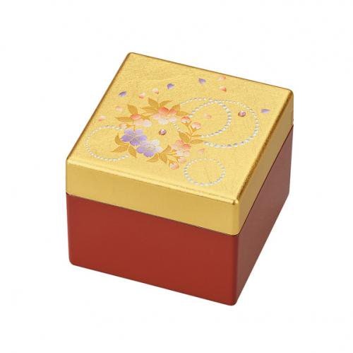 山中漆器 姫小箱(鏡付)かりん