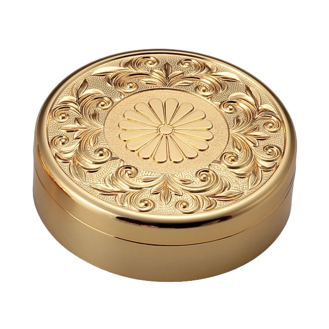 高岡銅器 叙勲記念品 朱肉入 中 | 叙勲記念品 | 伝統工芸品・和風記念