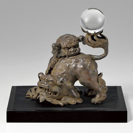 高岡銅器 たわむれ獅子