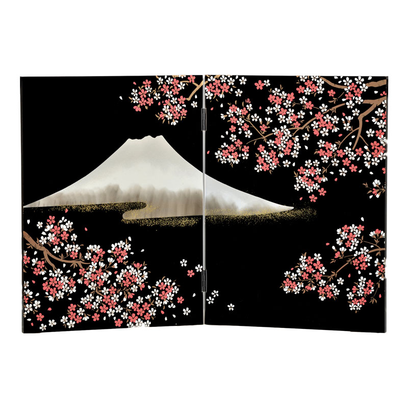 送料込）金箔漆塗り屏風と台座 楽天市場】漆 屏風の通販