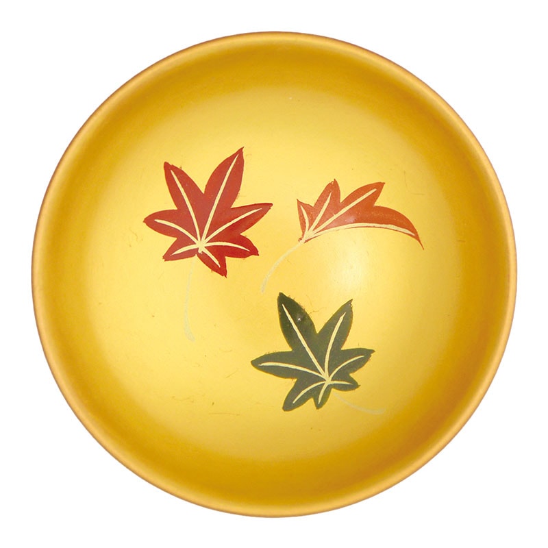 会津漆器 朱内金地 2.2 小盃ペア 春秋（手描） | 酒器 | 伝統工芸品