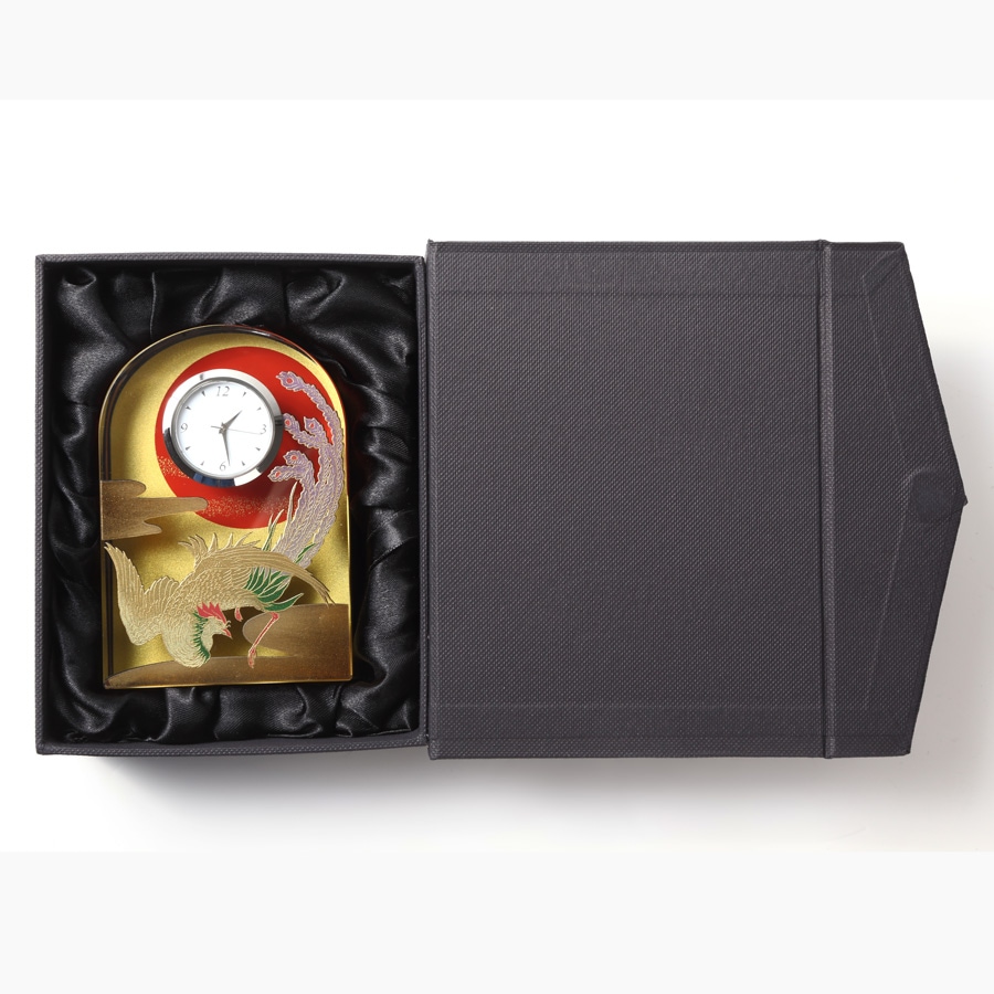 紀州蒔絵 クリスタル時計 鳳凰 | 時計 | 伝統工芸品・和風記念品 通販