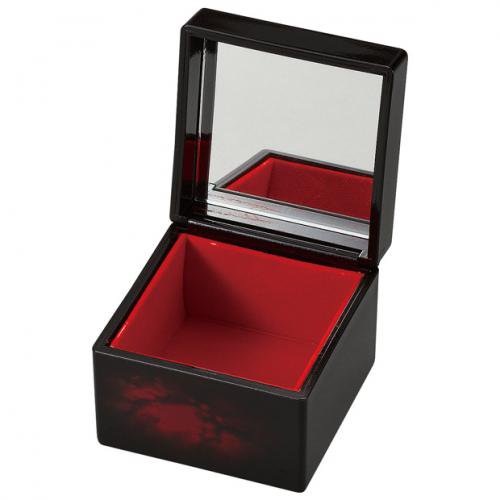 山中漆器 姫小箱（鏡付）かりん | アクセサリーBOX | 伝統工芸品・和風