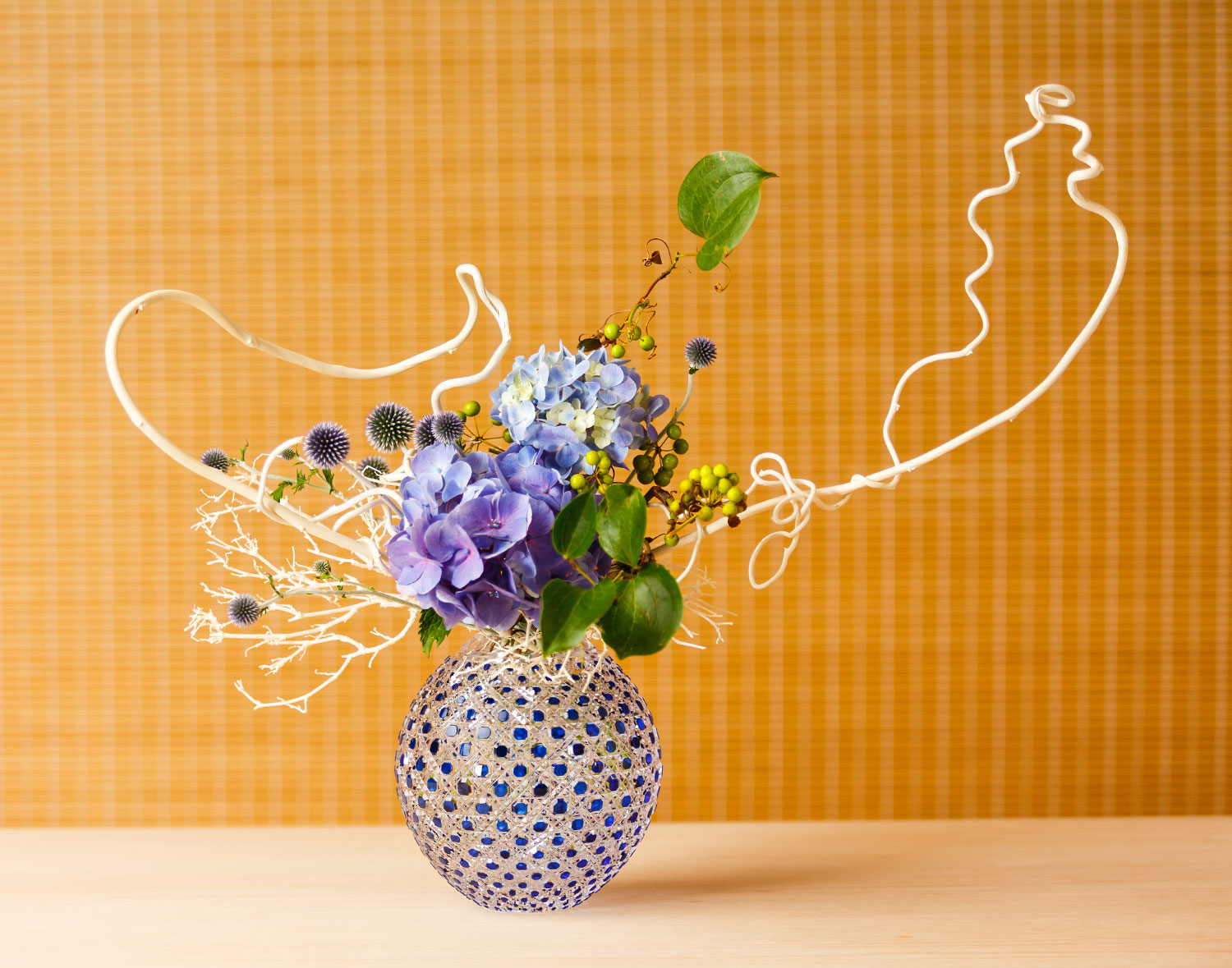 油絵 花々 瑠璃色花瓶 油絵 花々 瑠璃色花瓶 vase of flower (F20) – Kuronuma Art