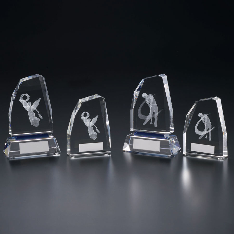 クリスタルトロフィー JP-CM-415-3D加工付き | クリスタル