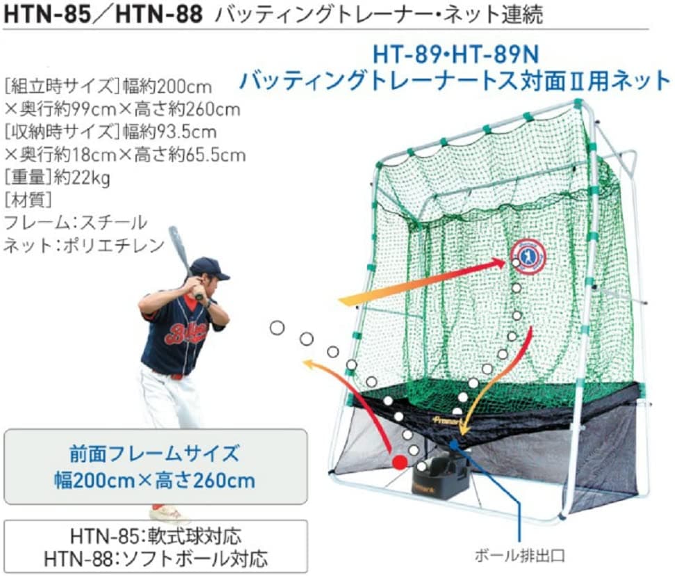 PROMARK (プロマーク) バッティングトレーナー・ネット連続 ソフト