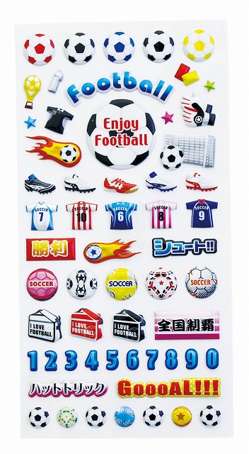 部活動シール サッカー BK-002