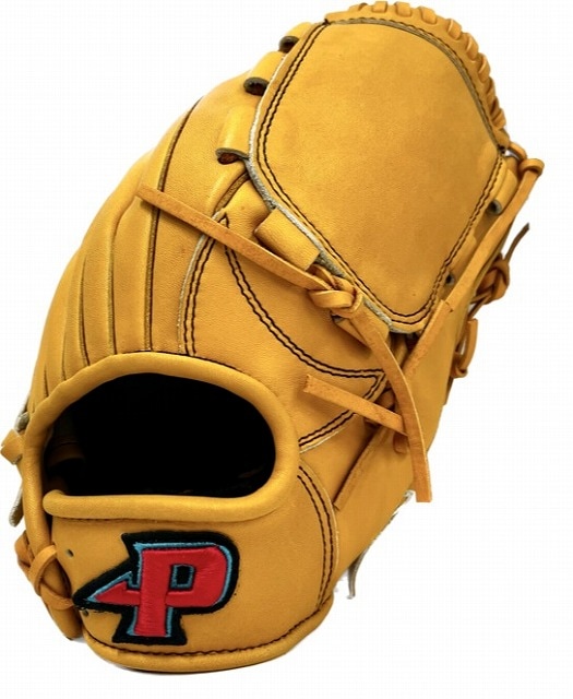 軟式野球用レザーグローブ 黄色
