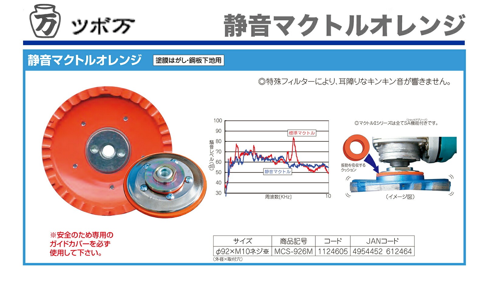 オススメ】〈ツボ万〉 静音マクトルオレンジ MCS-926M | 先端