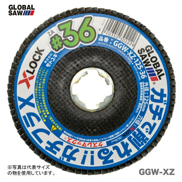 【オススメ】〈モトユキ〉　フラップディスク　ガチフラＸ（10枚入）　GGW-XZ-125-60