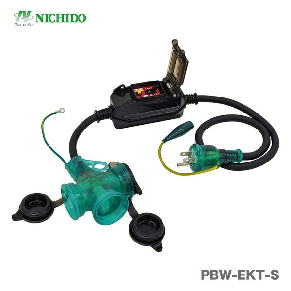 日動　 防雨ポッキン延長ブレーカー　過負荷漏電保護兼用 　PBW-EKT-S