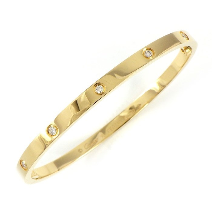 カルティエ LOVE BRACELET/ラブブレス つかいこなす K18YG ラブ  