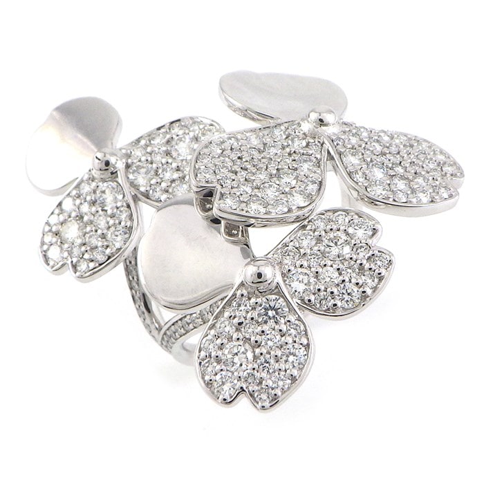 ティファニー Tiffany & Co. リング ペーパーフラワー クラスター ダイヤモンド 1.49ct PT950 11.5号 【中古】