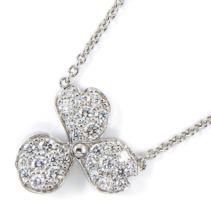 【ティファニー Tiffany & Co.】ネックレス ペーパーフラワー フル パヴェ ダイヤモンド PT950 